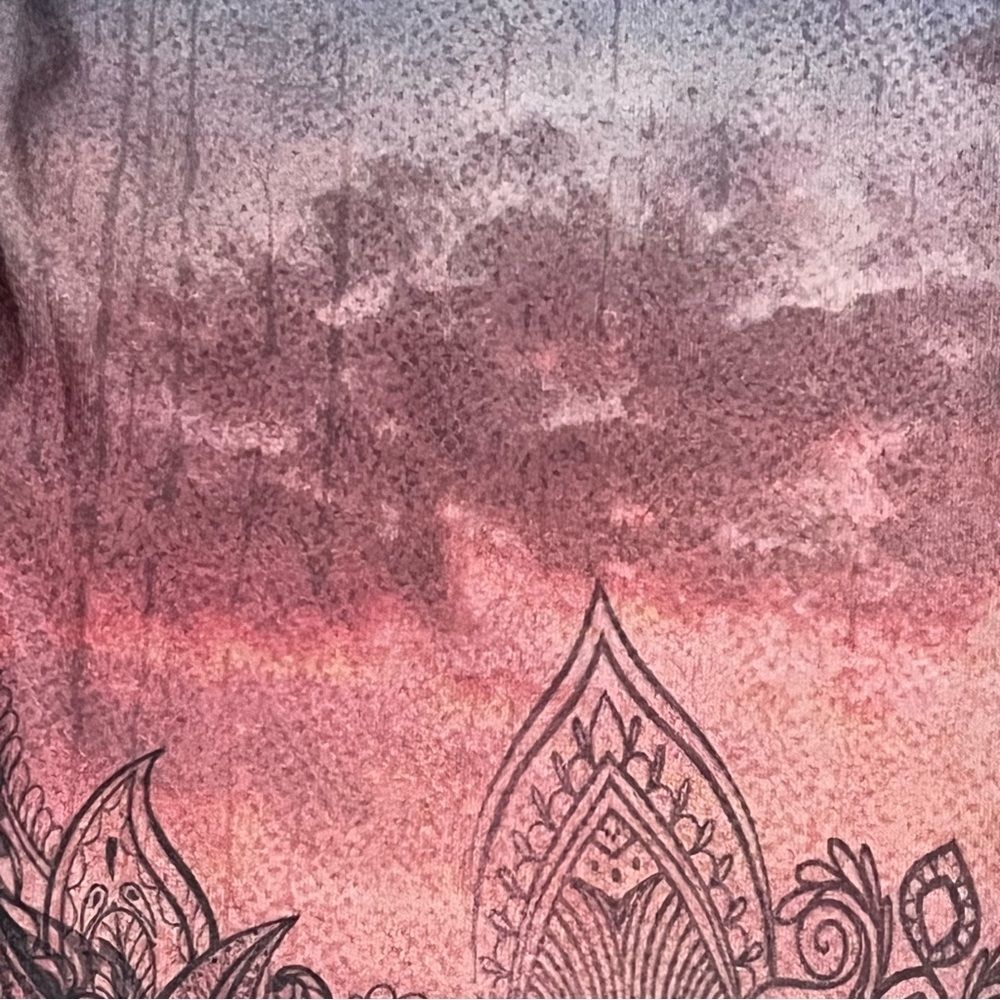 EVCR Elephant Mandala Leggings Sunset Ombre Whimsigoth Chakras Celestial Small - Picture 10 of 13